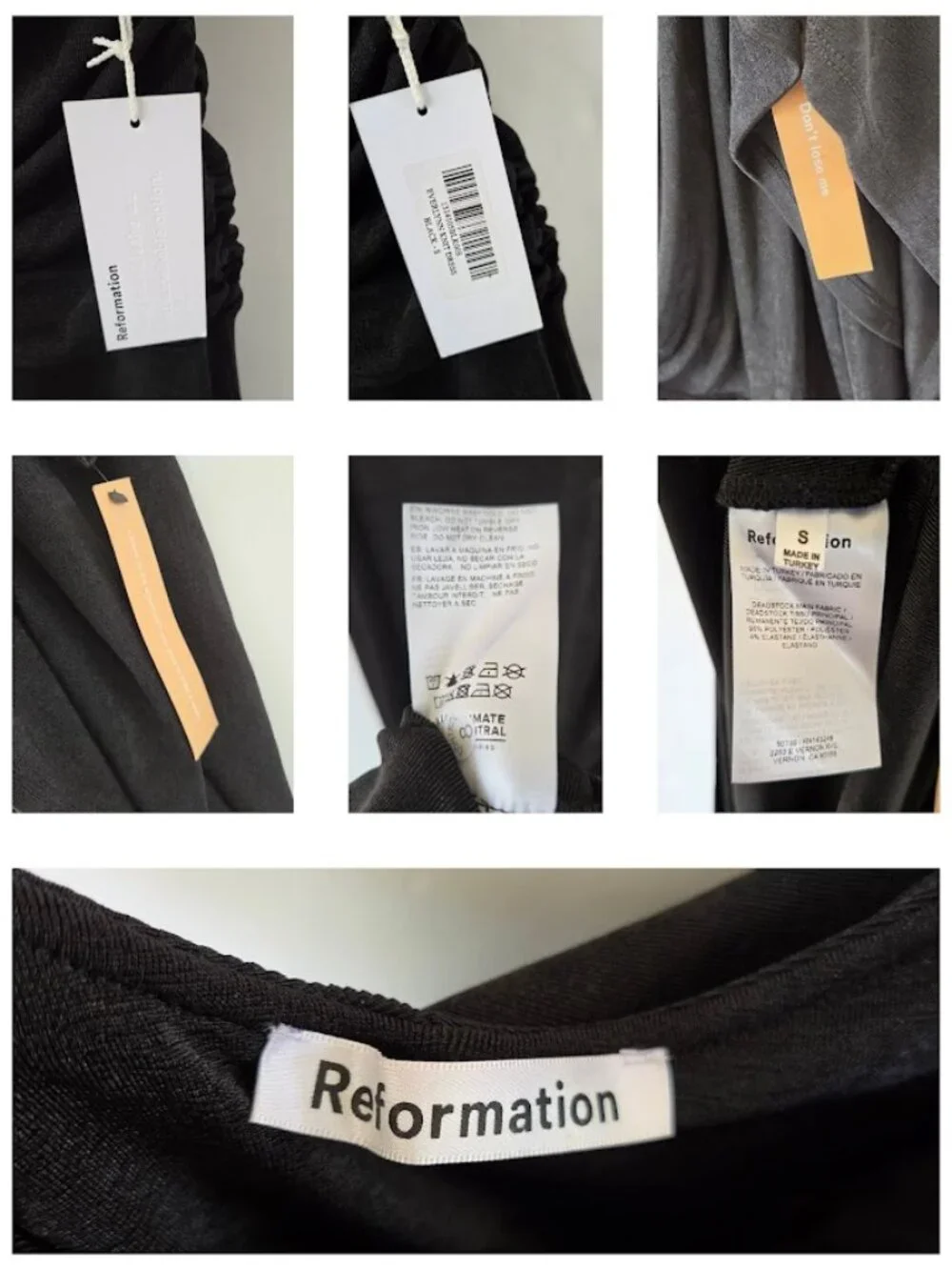 NWT Reformation Everlynn Knit Maxi Dress Halter Black Small - Picture 10 of 11